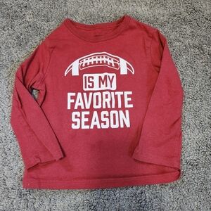 Children's Place toddler 12-18 month long sleeved football tee. Lightly worn